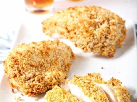 fried chicken on parchment paper