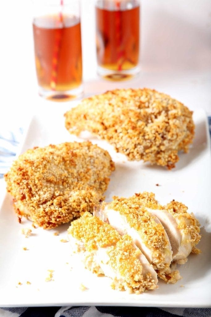 fried chicken on parchment paper