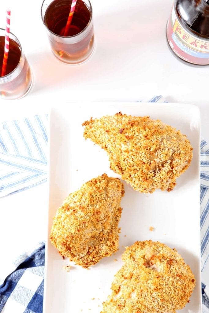 fried chicken on a white plate