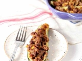 Whole30 Taco Zucchini Boats