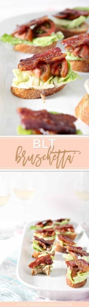 Platter of BLT Bruschetta 