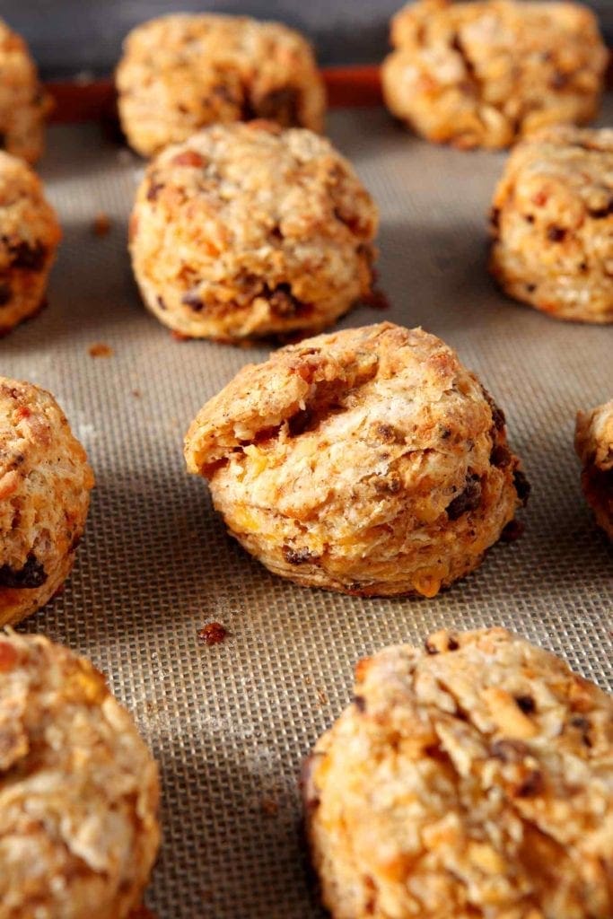 cheese biscuits after baking