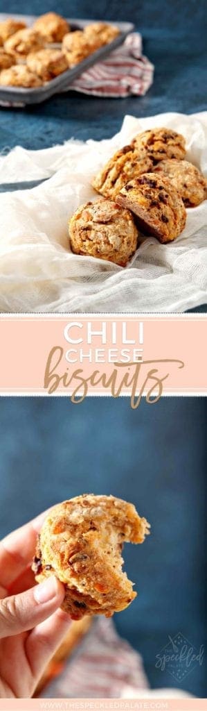 Chili Cheese Biscuits on White Linens 