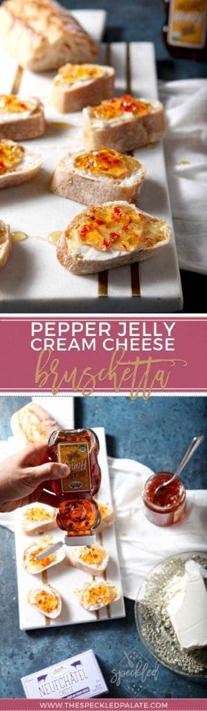 AD | Bruschetta Recipe | Sweet and Spicy Recipe | Appetizer Recipe | Easy Appetizer | Pepper Jelly Recipe | Easy Bruschetta
