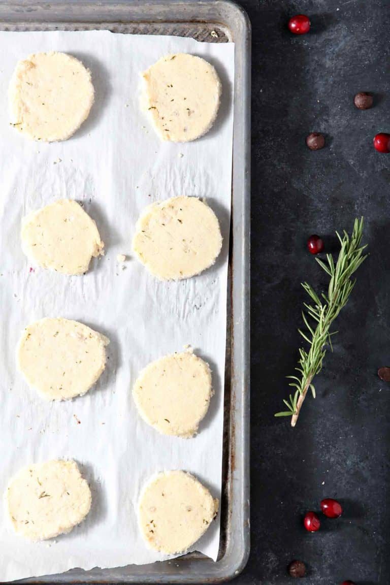 How to make Ginger Rosemary Shortbread Cookies