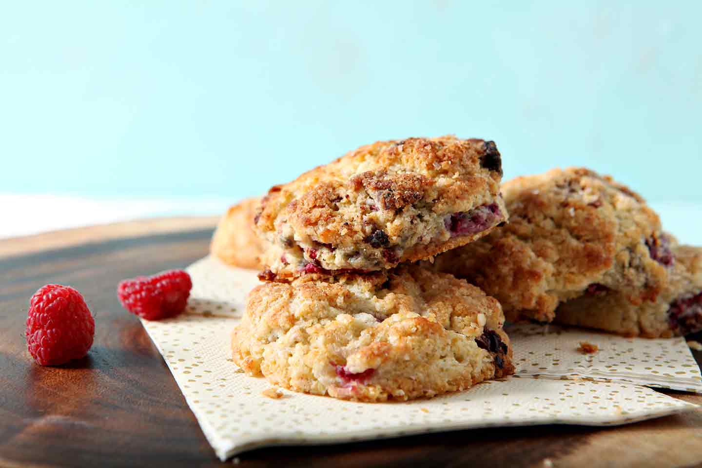Raspberry Shortcake Biscuits for Baby and Bridal Showers and Brunch!