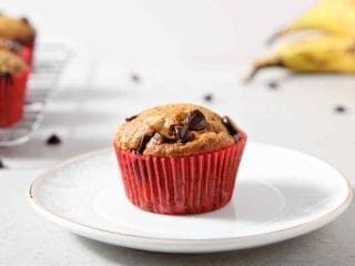 Vegan Banana Chocolate Chip Muffins