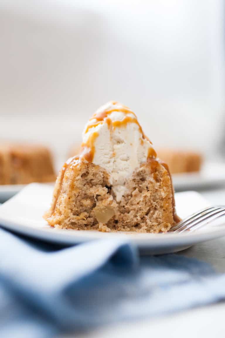 Mini Apple Spice Rum Cakes