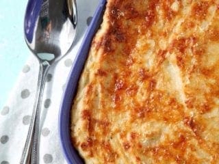 Garlic Parmesan Mashed Potato Casserole