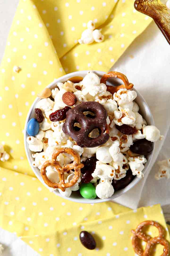 Sweet and Savory Party Mix Recipe (Easy Popcorn Snack Mix)