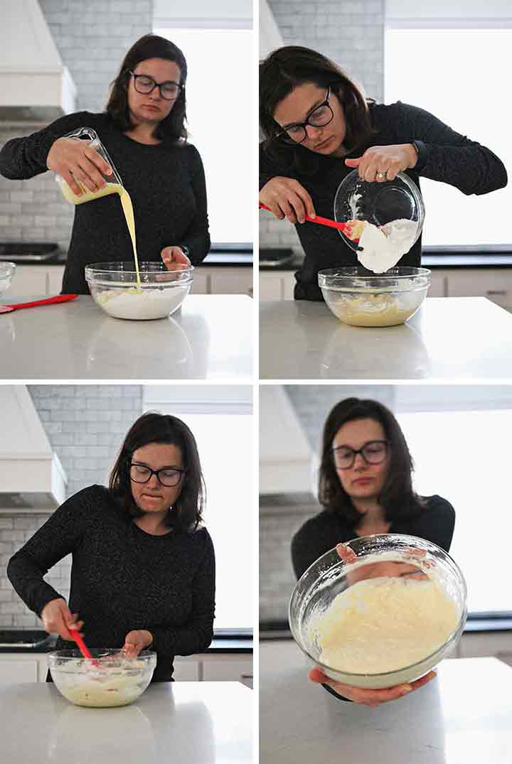 steps to make waffle batter