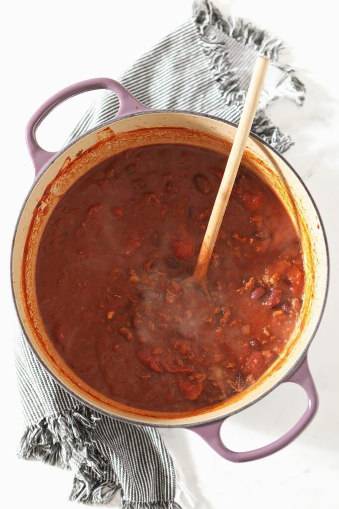Easy Homemade Shiner Bock Beer Chili with Ground Beef