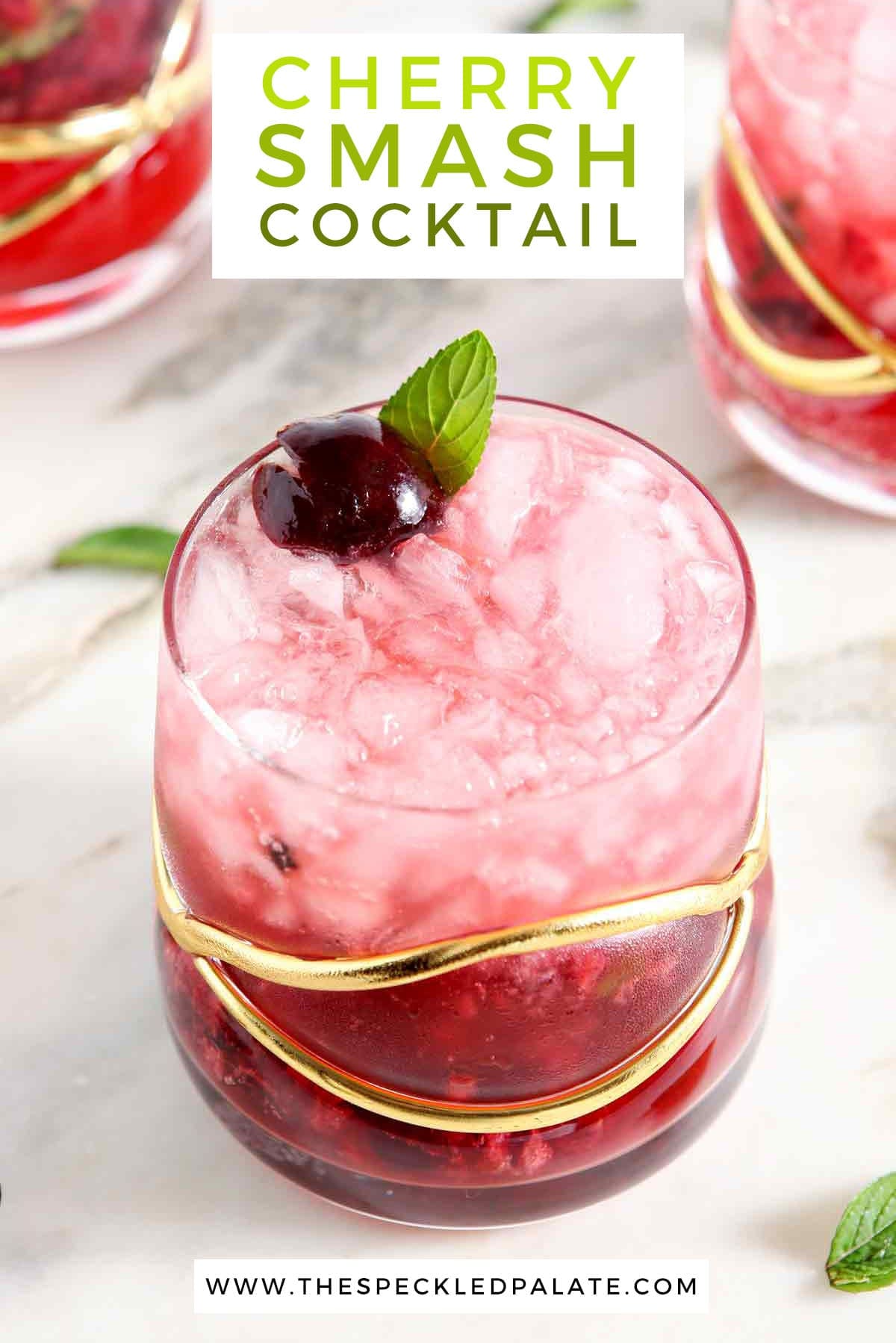 How to make a Cherry Smash Cocktail with Honeysuckle Vodka