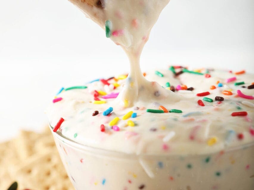 Homemade Funfetti Dip (5 ingredients, NO cake mix needed)