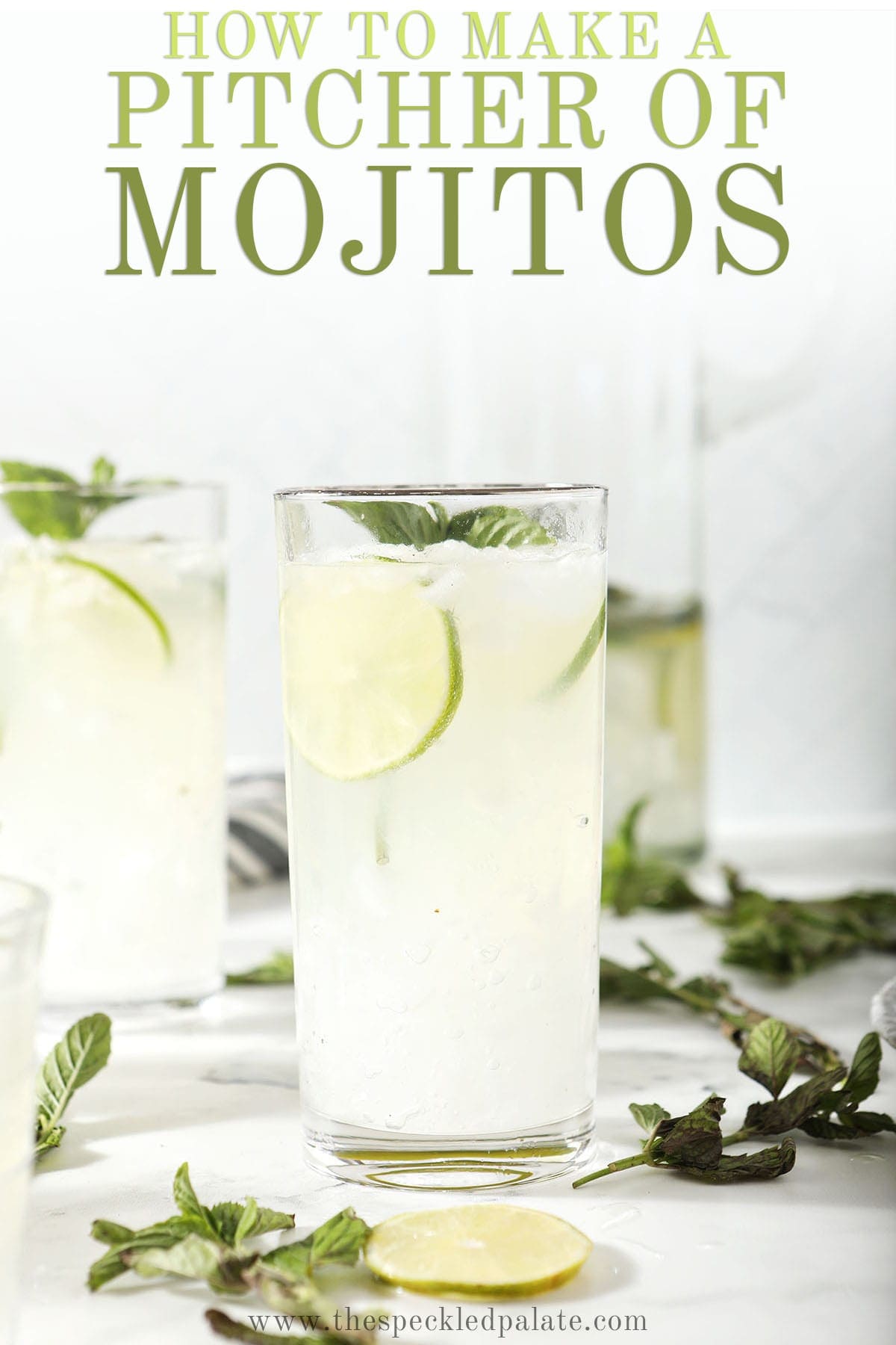 How to make a Mojito Pitcher (Easy Rum Pitcher Drink)