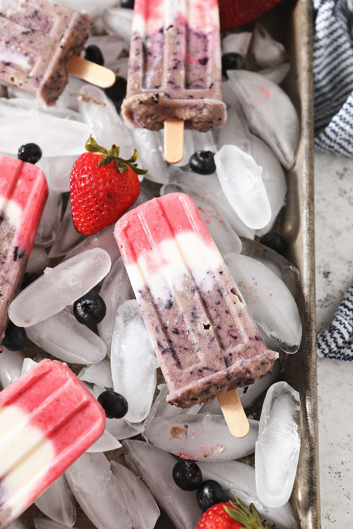 Red White and Blue Popsicles