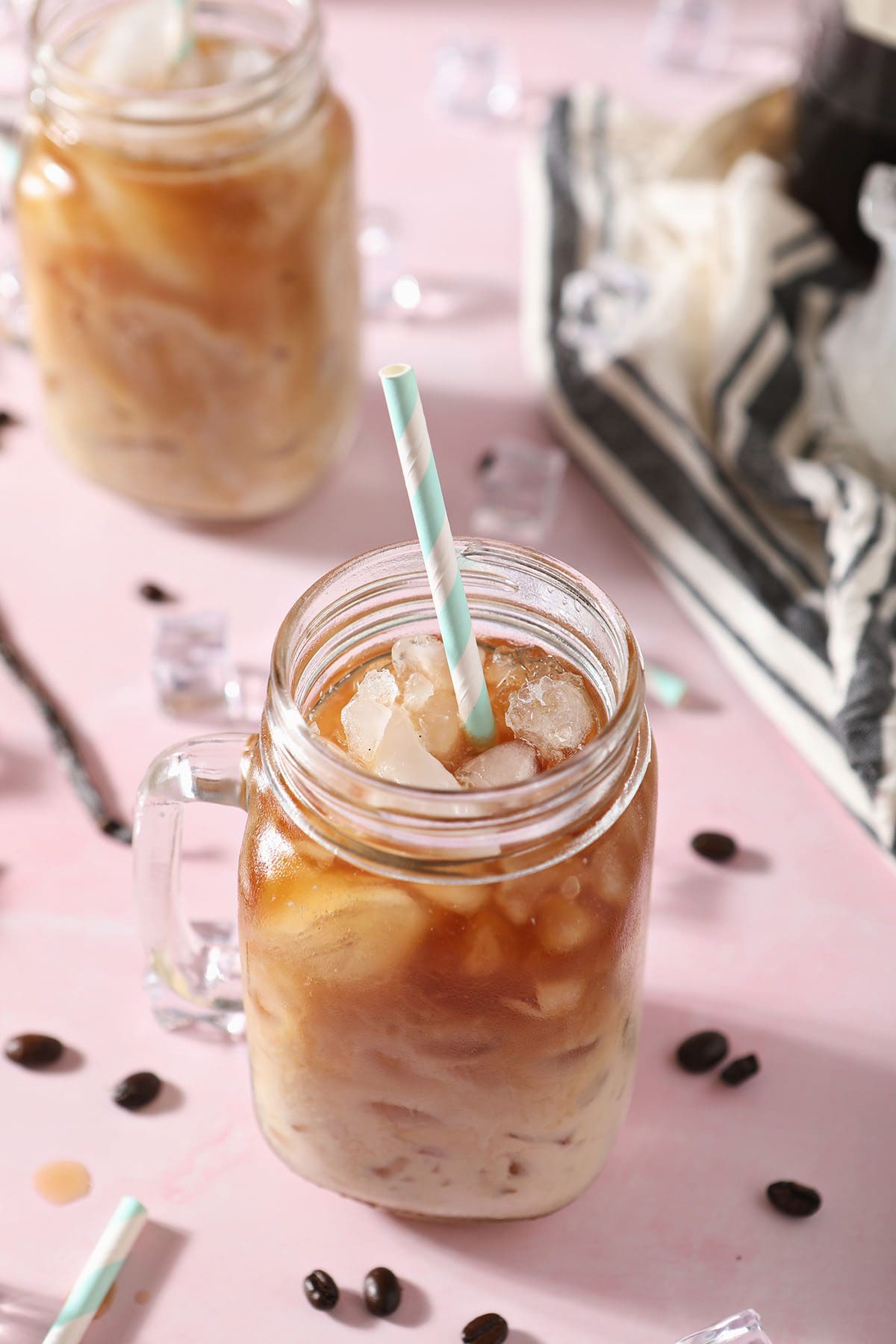 Two glasses of Vanilla Sweet Cream Cold Brew