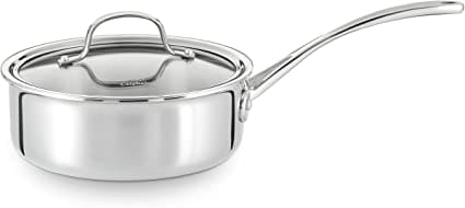 Calphalon Stainless Steel Shallow Sauce Pan (2 1/2-quart)