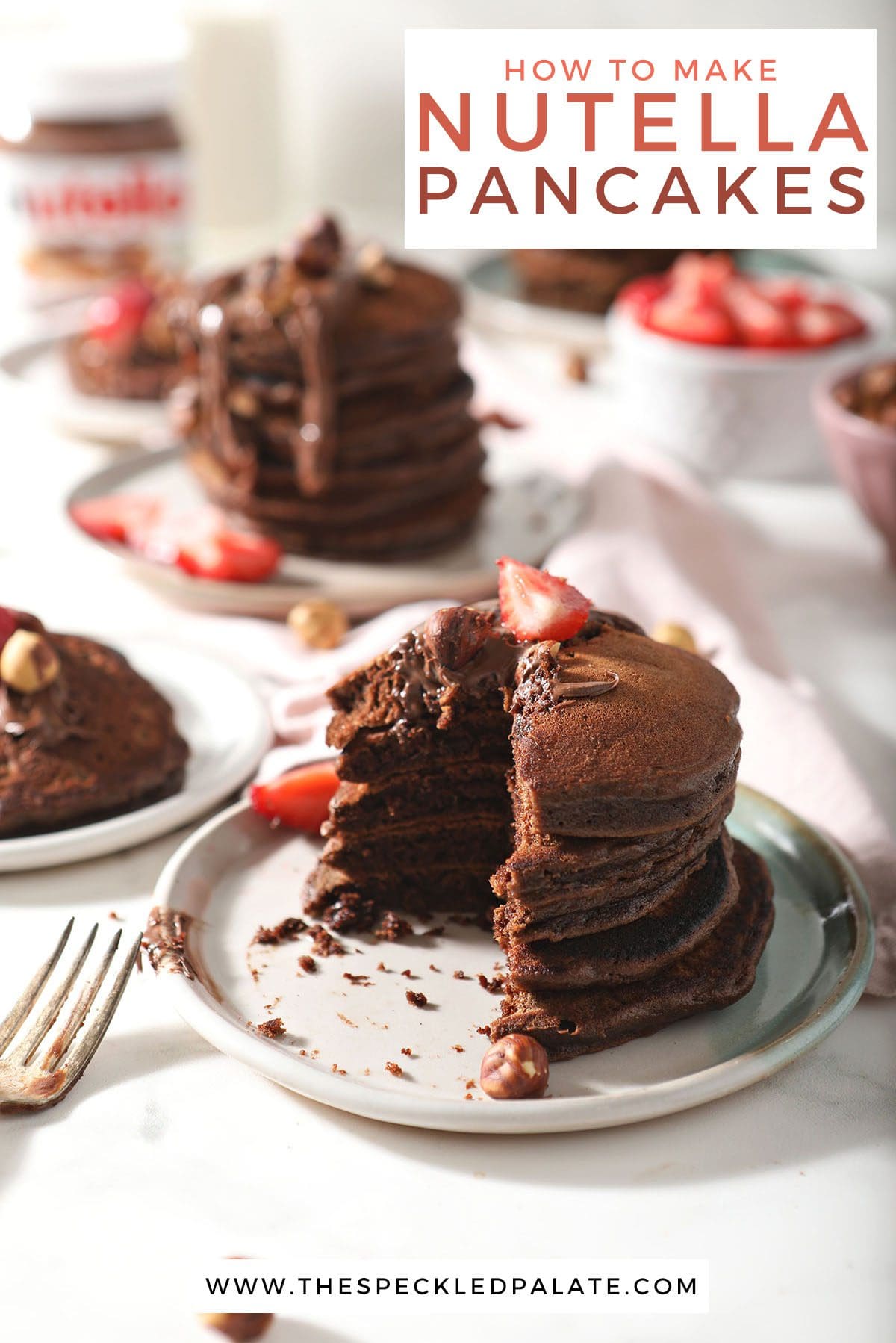 How to Make Nutella Pancakes (Chocolate Hazelnut Pancakes)