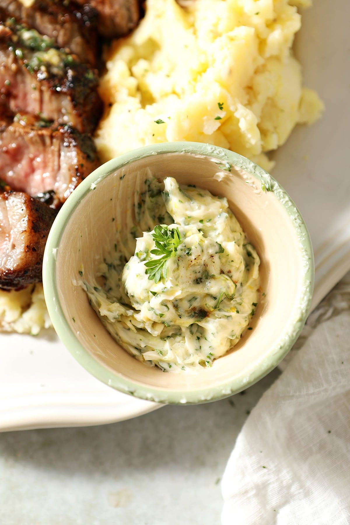 How to make Garlic Herb Butter for Steak Butter)