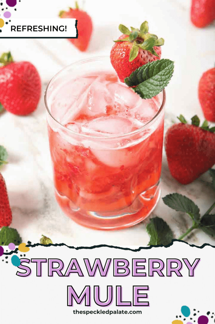 Strawberry Basil Moscow Mule ⋆ Books n' Cooks