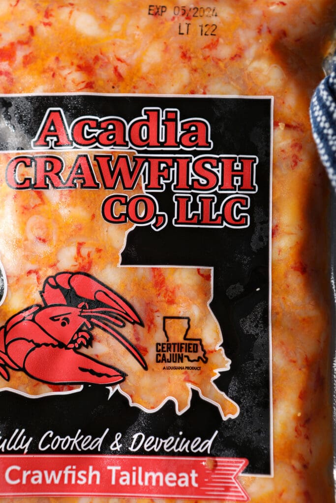 a package of crawfish tails