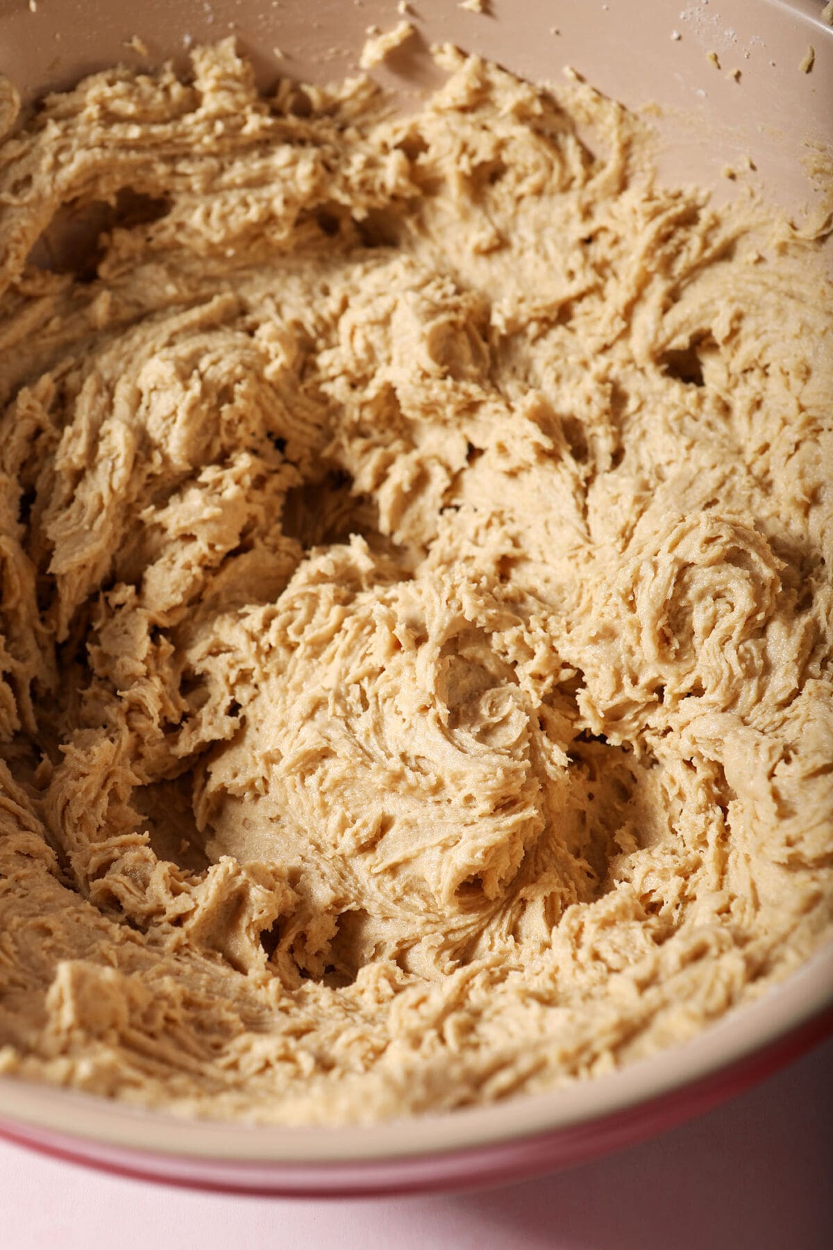 Apple Butter Snickerdoodle cookie dough in a bowl
